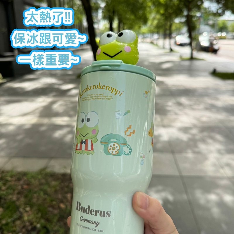 [Germany Buderus] Sanrio Ceramic Ice Cup 710ml-Big Eyed Frog - กระบอกน้ำร้อน - สแตนเลส ขาว