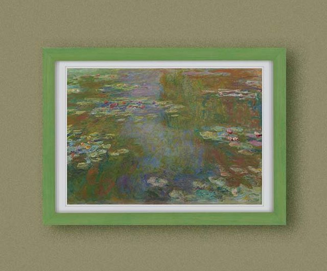 世界的に有名な小さな額入り絵画】モネ「睡蓮の池」 - ショップ