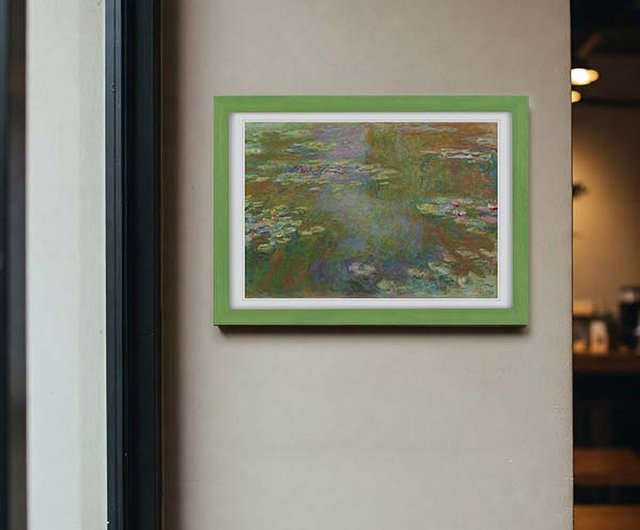 世界的に有名な小さな額入り絵画】モネ「睡蓮の池」 - ショップ