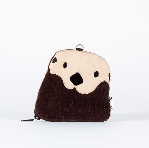 unmelt (new store) Sea Otter Purse / small functional animal pouch / card holder&key keeper otter