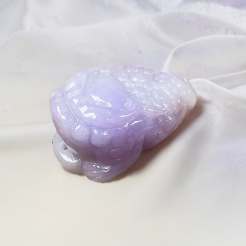 瓔珞珠寶盒 E.L.Jewelry Box 冰糯紫羅蘭翡翠三腳蟾蜍 | 天然緬甸玉翡翠A貨|送禮