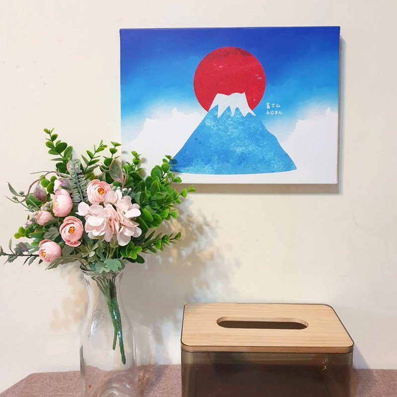 富士山 掛畫 無框畫 - 海報/掛畫/掛布 - 木頭 藍色