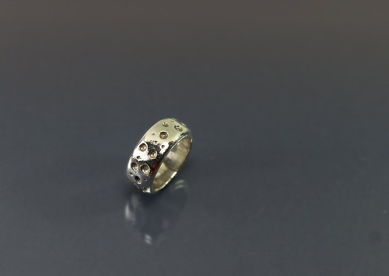 Texture Series-Dongdong Arc 925 Silver - แหวนทั่วไป - เงินแท้ สีทอง