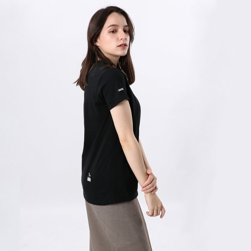 Ultra Cotton Classic Fit with Pocket T-Shirt/ Woman (Black) - เสื้อยืดผู้หญิง - ผ้าฝ้าย/ผ้าลินิน สีดำ