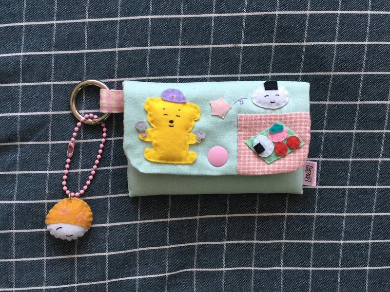'Muk Bob's Freedom' card wallet /mint - 錢包/皮夾/長短夾 - 棉．麻 