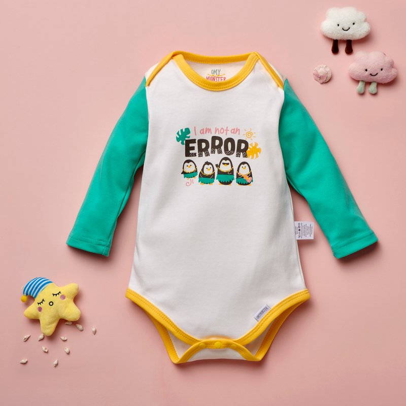 I'm not an Error 包屁衣 - 包屁衣/連身衣 - 棉．麻 白色