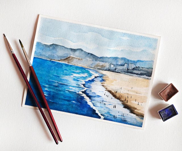 ポスターカリフォルニア・タウン額装