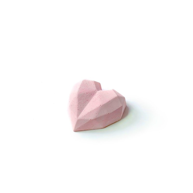 (Pre-order) Strawberry Milk Series | my heart heart-shaped diffuser Stone ornaments Valentine’s Day gift - Items for Display - Cement Pink