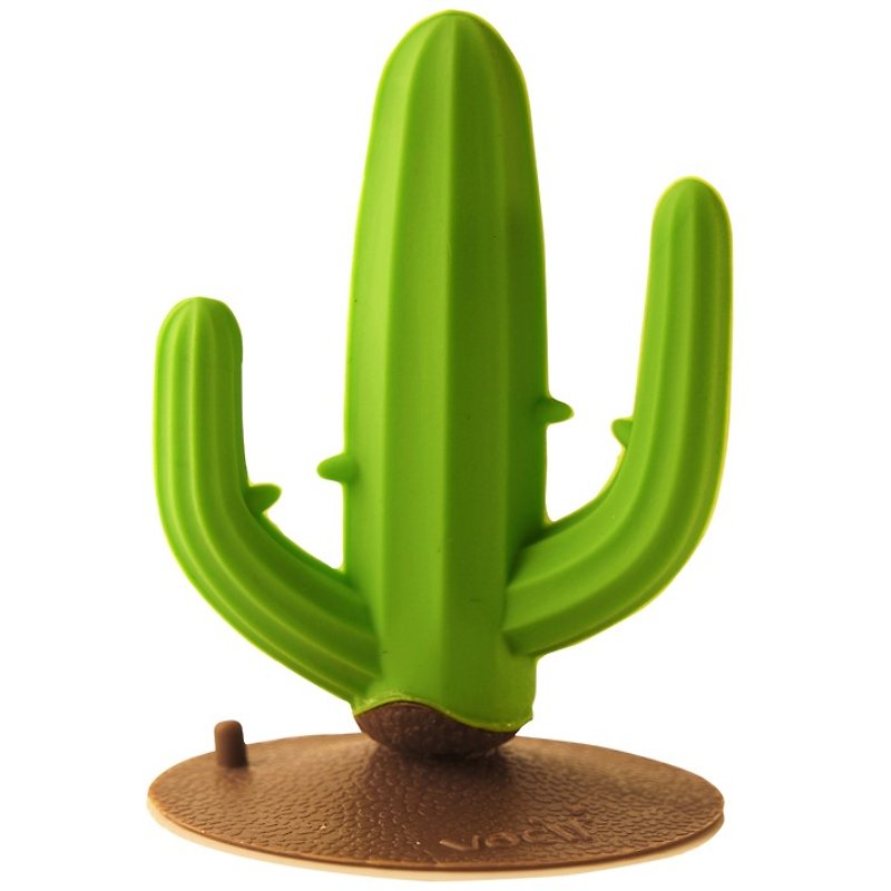 Vacii Cactus wire holder on the table - grass-green - Cable Organizers - Silicone Green