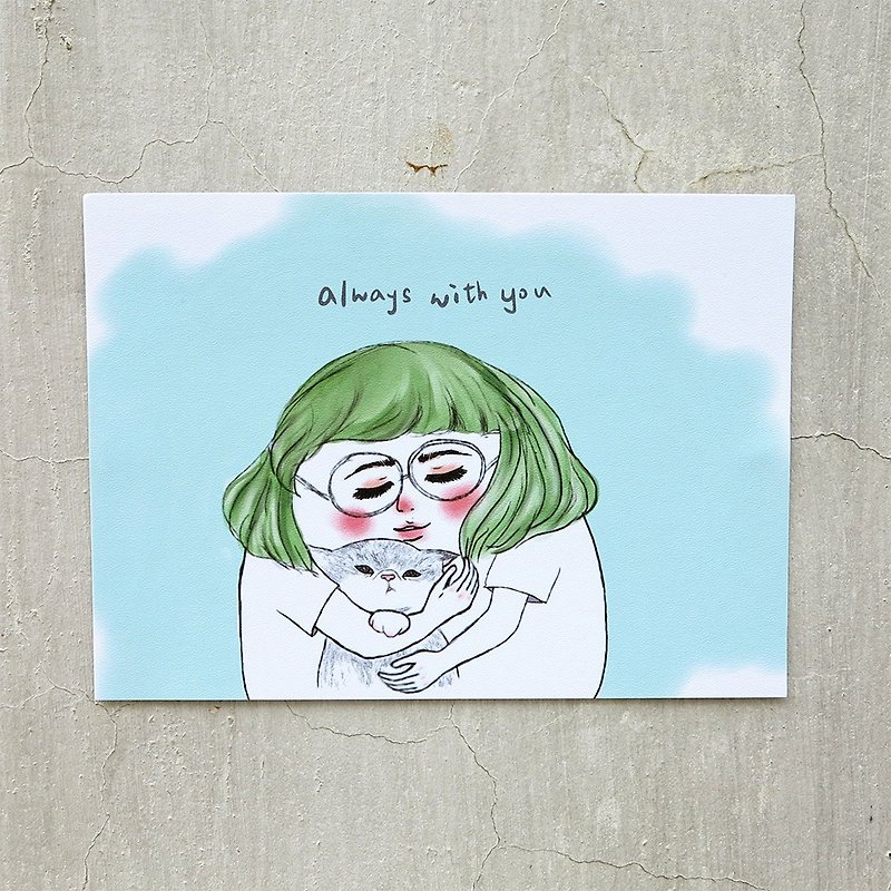 Always with you  postcard - Cards & Postcards - Paper White