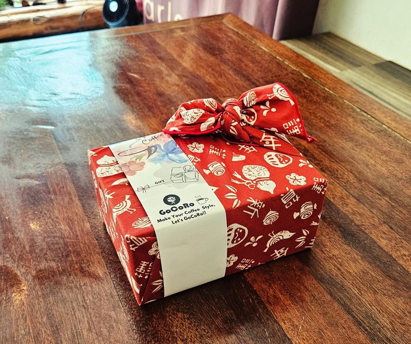 Lunar New Year Celebration - Premium Drip Coffee Bag Gift Box (16 bags) - 2026 Furoshiki & Paper Crane Spring Festival Gift - Coffee - Other Materials 