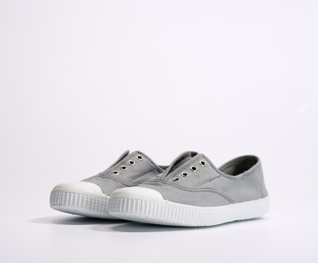 スペインのナショナルキャンバスシューズCIENTA7099723ライトグレー