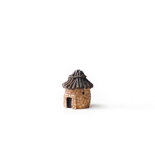 Ninan 泥喃｜水泥手作工作室 (現貨) 盆栽裝飾 復古仿真小屋系列-棕色小屋 微景觀擺飾