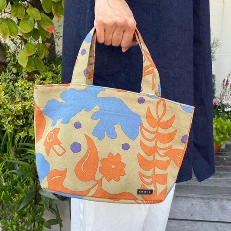 (Size S) Tote Bag "Spice" Harmony_Camel - Handbags & Totes - Cotton & Hemp 