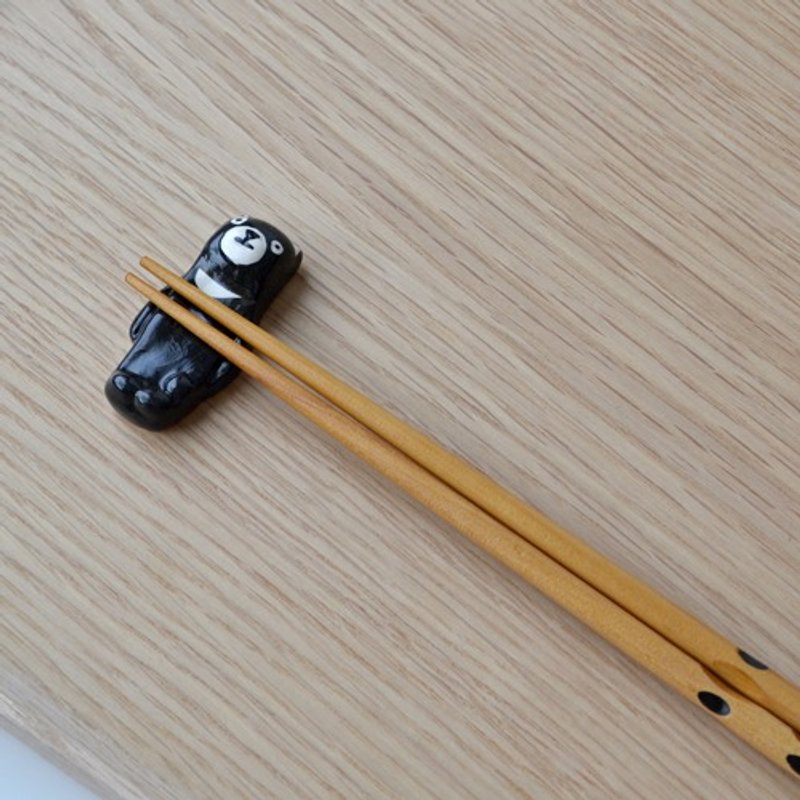 Black bear child chopstick rest - Chopsticks - Wood 