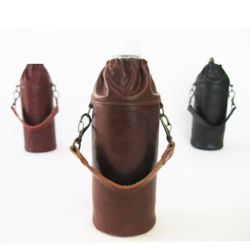 PET bottle holder<BROWN> - Wallets - Genuine Leather 