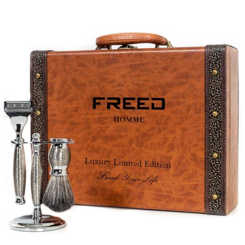 FREED 【FREED】豪華典藏版刮鬍刀禮盒 - 蝕刻雕花鍍鎳版