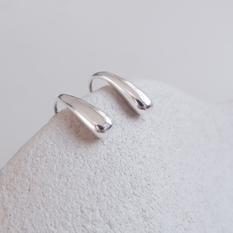 / sparkle / 925 sterling silver earrings - Earrings & Clip-ons - Sterling Silver Silver