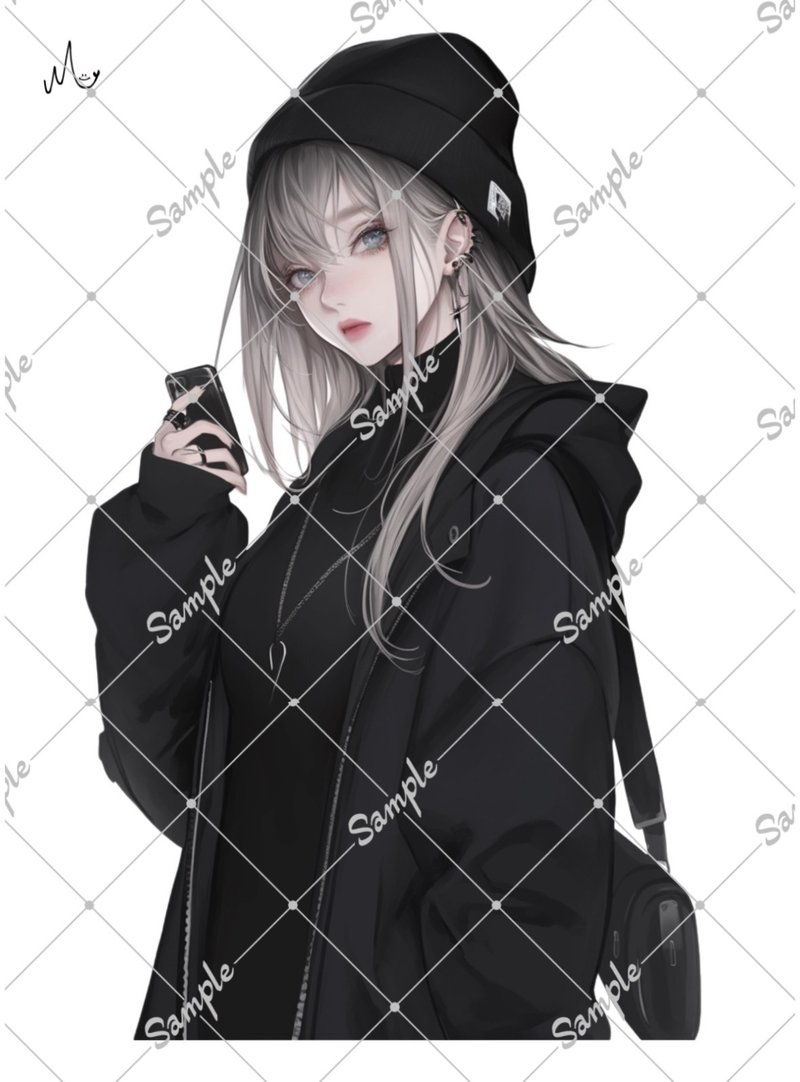 オリジナル人物ステッカー - 貼紙 - 紙 