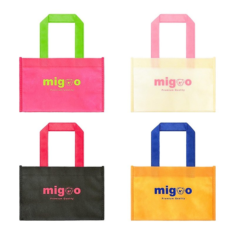 Migoo non-woven gift bag (random color) - กระเป๋าถือ - ไฟเบอร์อื่นๆ สึชมพู