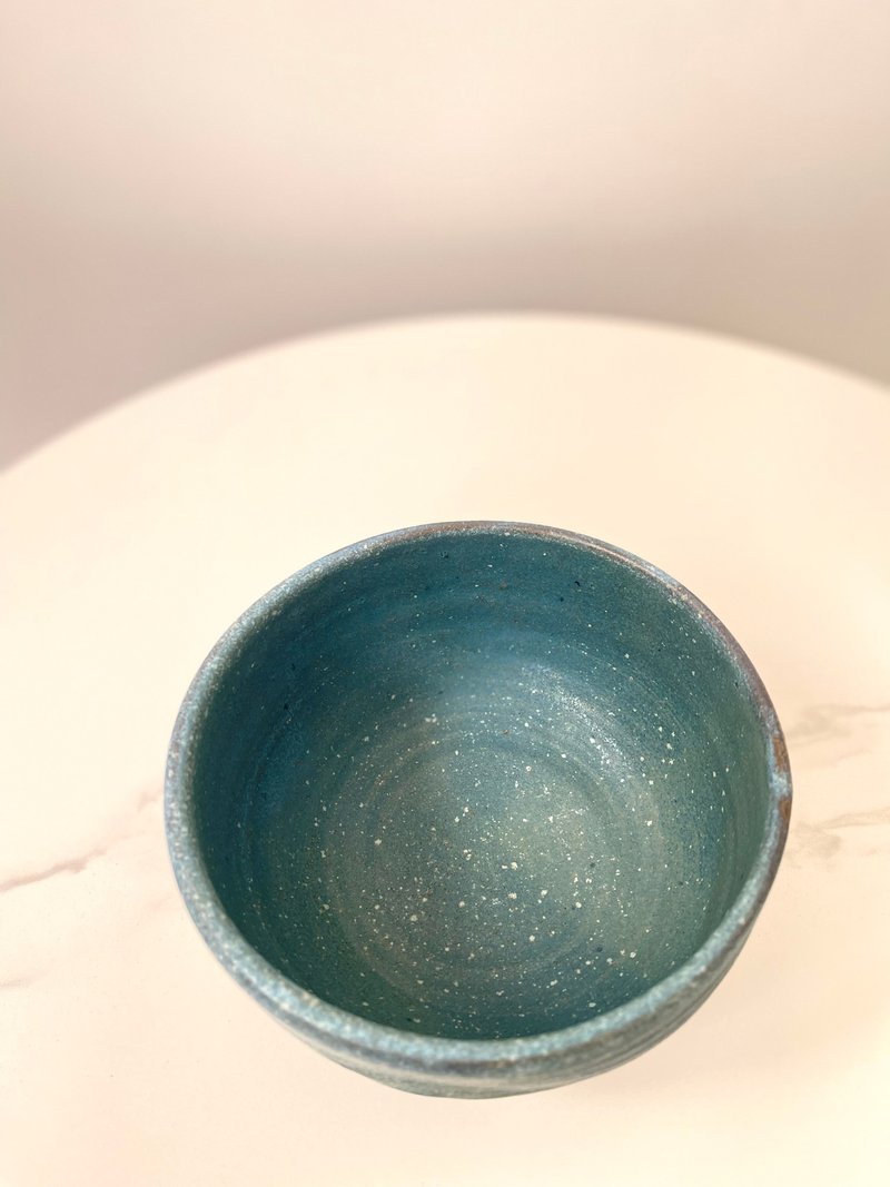 碎石子藍 碗公 - 碗 - 陶 藍色