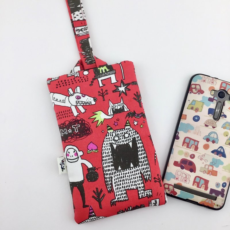 Monsters collapsed - mobile phone sets - easy to use and super protection - Handbags & Totes - Cotton & Hemp 