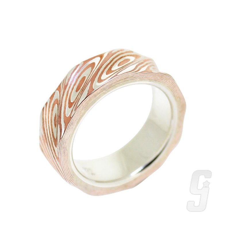 Mumekin-Love Seeing Ripple Ring - แหวนทั่วไป - โลหะ 