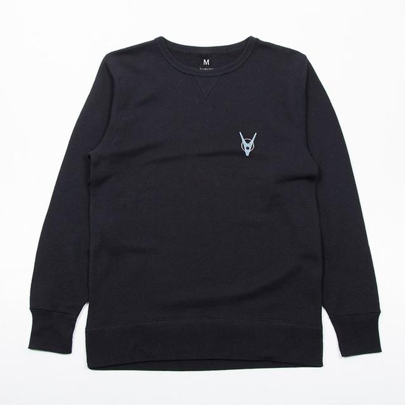 Clothespin embroidery sweatshirt unisex S ~ XL size Tcollector - เสื้อผู้หญิง - ผ้าฝ้าย/ผ้าลินิน สีน้ำเงิน