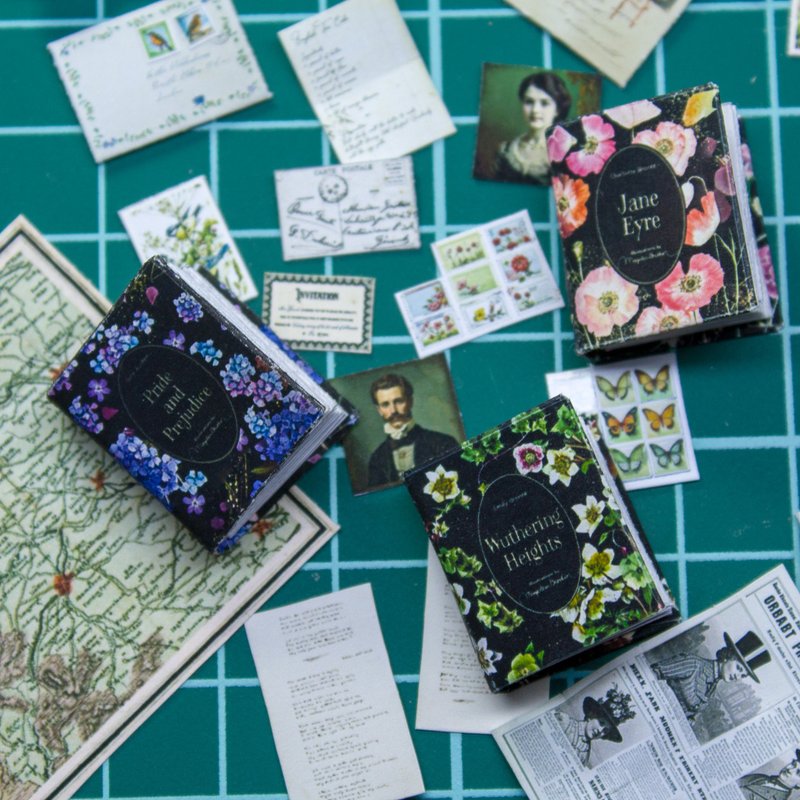 TEMPLATE 3 miniature books part 1 | Digital product | PDF + JPG - 手工藝教學/工具書 - 其他材質 