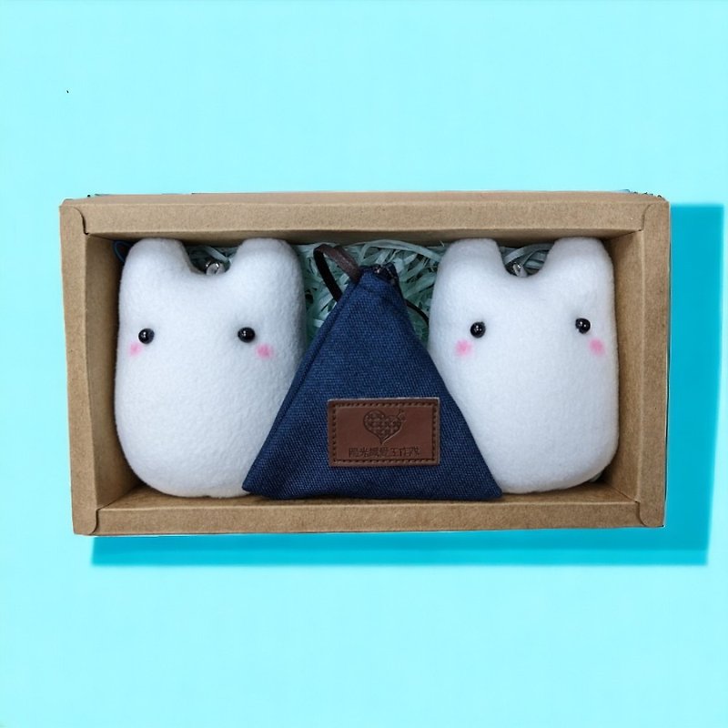 Heart-warming rice dumpling gift box - ของวางตกแต่ง - เส้นใยสังเคราะห์ สีน้ำเงิน