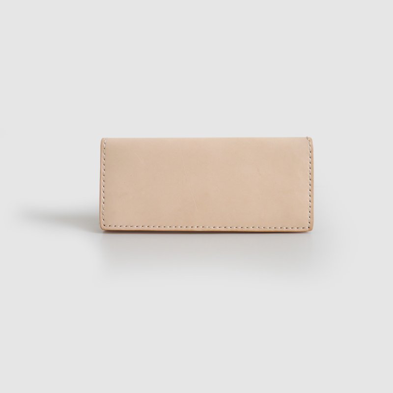 July Chagall original pure hand-stitched hand-sewn first layer vegetable tanned cowhide long wallet wallet wallet men and women leather - Wallets - Genuine Leather 