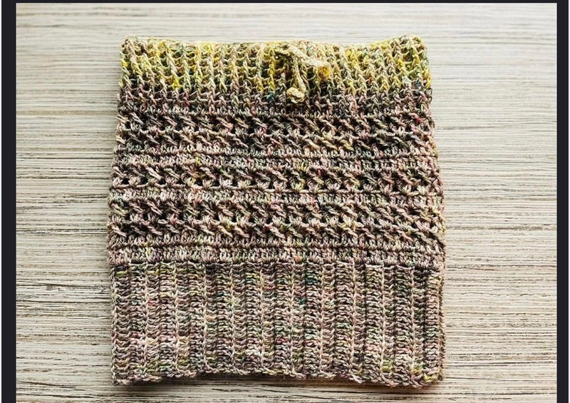 革物製織丨手織屏東染制師手染美麗諾兩用脖圍毛帽_明神池的樹林 - 帽子 - 羊毛 