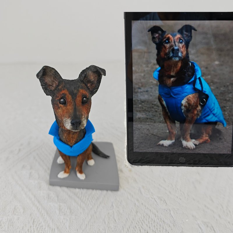 定製化狗狗 寵物 公仔 毛小孩 肖像畫 似顏繪 定製 紀念 禮物 145 - 公仔/玩偶 - 黏土 多色