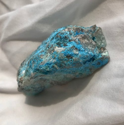 Could9Crystal 藍磷灰 白水晶共生 原石天然 盆景 crystal 擺設 擺件