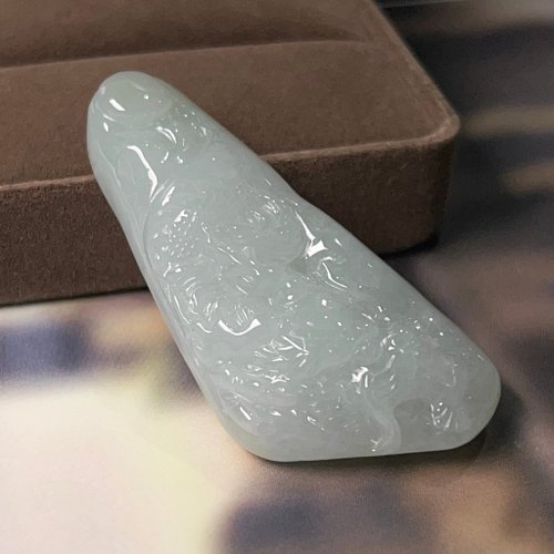 瓔珞翡翠 冰種翡翠古龍牌 | 天然緬甸A貨翡翠 | 送禮