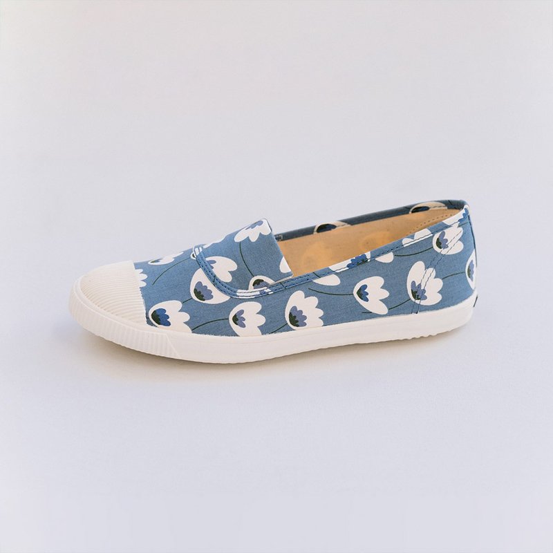 【Fruit Day】Blue Summer Rain - Women's Casual Shoes - Cotton & Hemp Blue