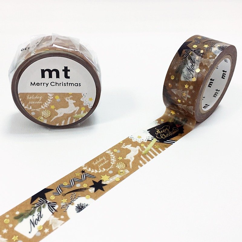 mt and paper tape [Christmas 2016 Christmas Handmade (MTCMAS67)] bronzing - Washi Tape - Paper Brown