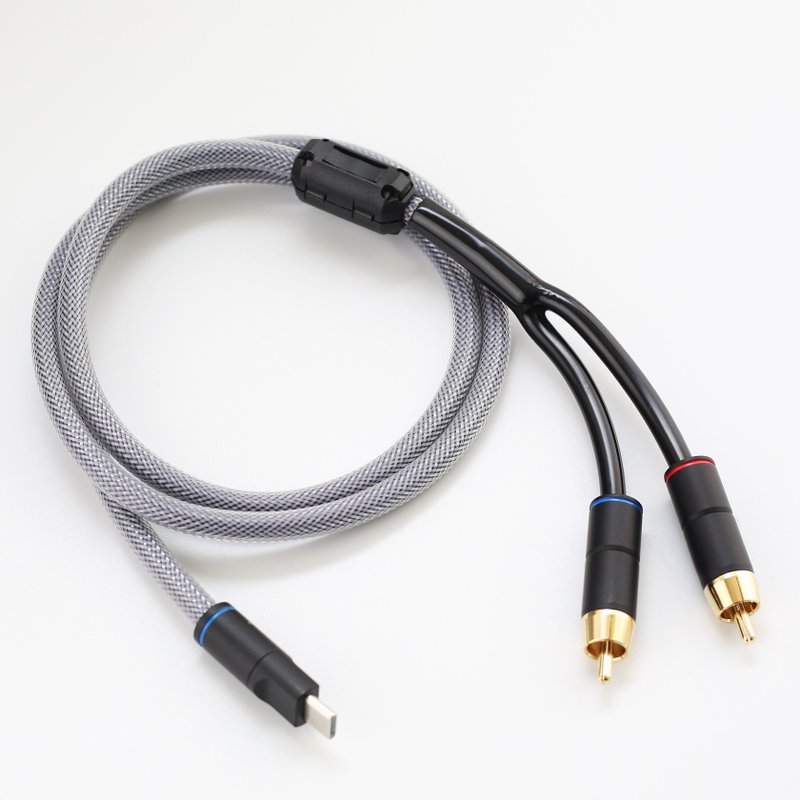 發燒級TypeC音頻線【M168】TypeC轉雙RCA 鍍銀神經線 電腦手機 - 科技小物 - 其他材質 