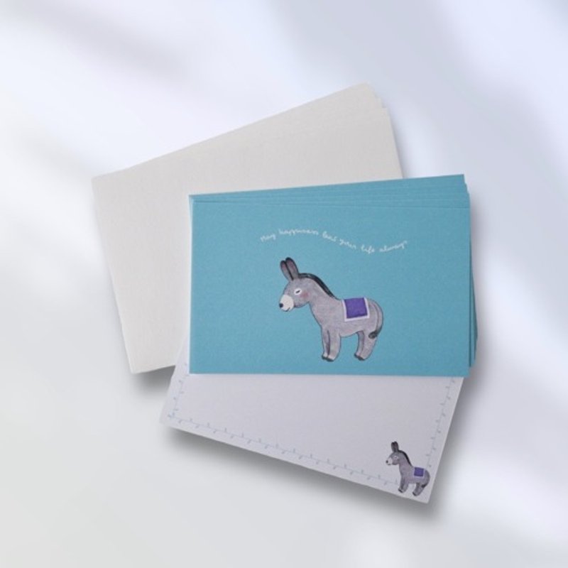 Message card set (donkey/blue) - Cards & Postcards - Paper 