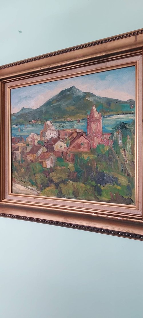 古い油絵 光』油絵 絵画 アトリエ風の通☆Etsuki Misu 通販 8559814