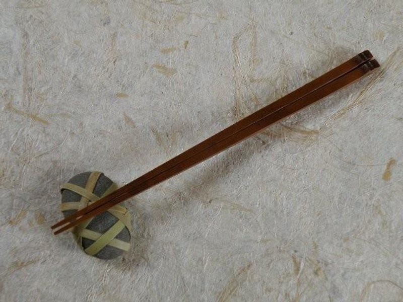 煤竹　角箸　２０センチ - 箸・箸置き - 竹製 
