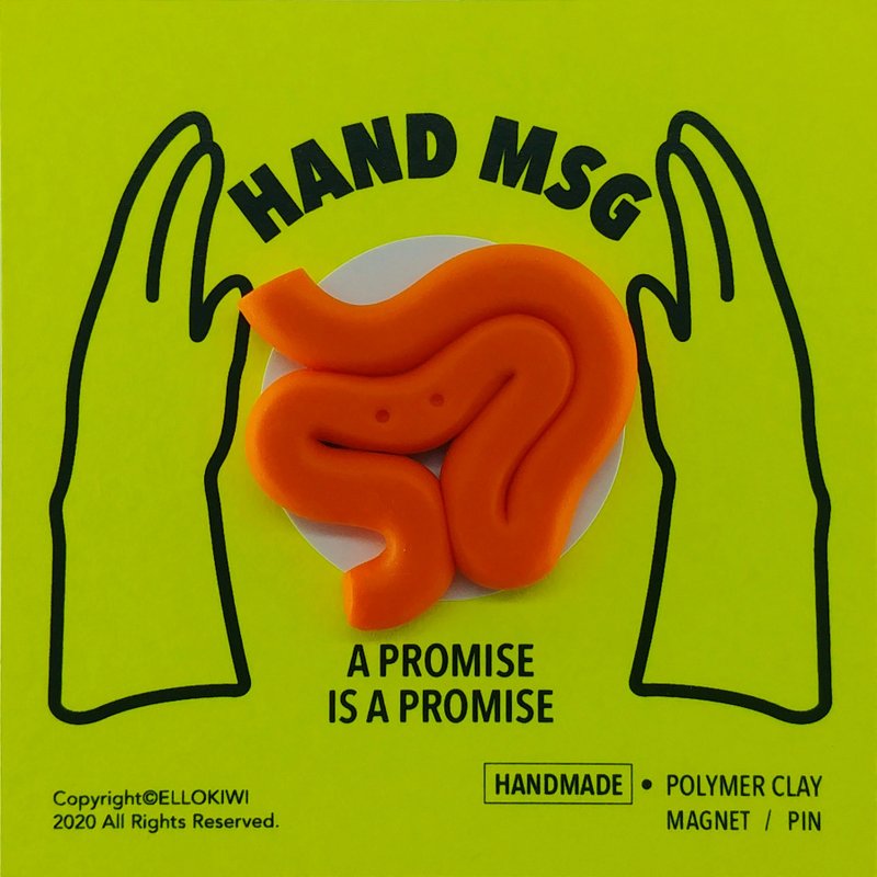 HAND MSG心意卡/感謝卡 - 卡片/明信片 - 黏土 
