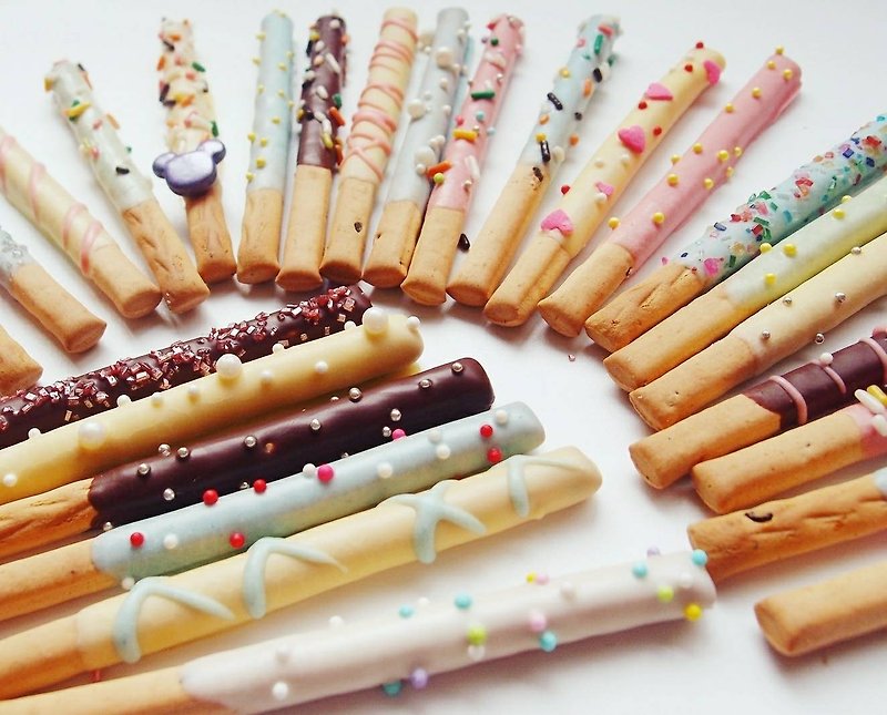 Colorful and cute sweetheart bars (30 pairs) - คุกกี้ - อาหารสด 