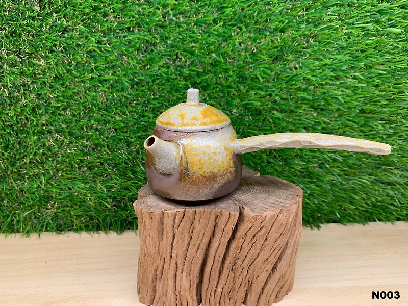 Heavy gray single pot l firewood - Teapots & Teacups - Pottery Multicolor
