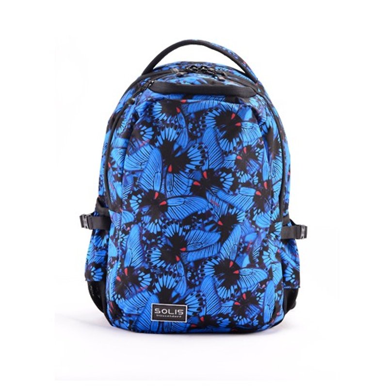 SOLIS Butterfly Series 13 Ultra+ basic laptop backpack(Midnight Blue) - กระเป๋าแล็ปท็อป - เส้นใยสังเคราะห์ สีน้ำเงิน