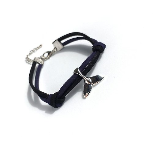 Anne Handmade Bracelets 安妮手作飾品 魚尾 鯨魚尾巴 手工製作 手環-黑藍 限量