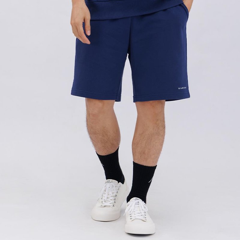 [KANGOL] Spring and Summer New Products / Neutral Cotton Casual Shorts - Dark Blue_6325150380 - Men's Pants - Cotton & Hemp Blue