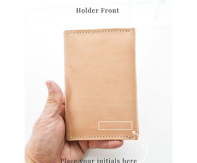  Designer vegetable tanned leather passport cover