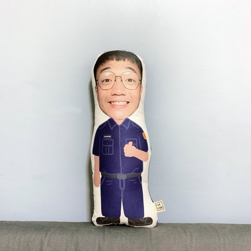 客製 職人系列大頭小人抱枕 - 枕頭/抱枕 - 其他材質 