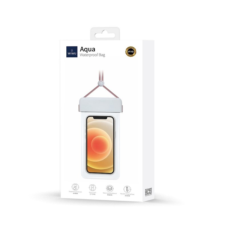 WIWU-Aqua Mobile Phone Waterproof Bag - อุปกรณ์เสริมอื่น ๆ - โลหะ ขาว